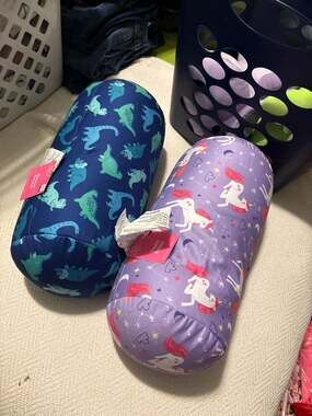 Target Bullseye's Playground Beaded Bolster Pillows, Dinosaur and Unicorn